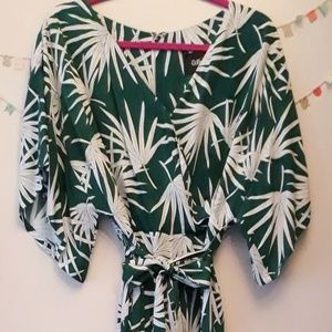 Tropical Wide-Leg Jumpsuit